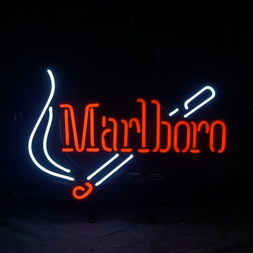 Marlboro Design Real Glass Hand Bent Neon Signs Light - I Bought a Yard Sale