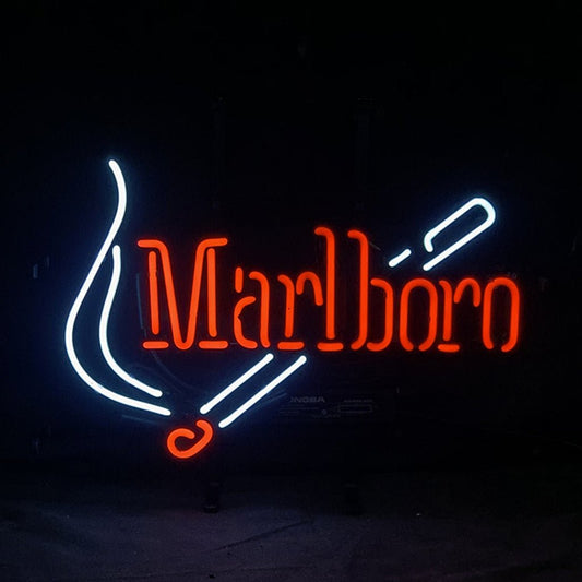 Marlboro Design Real Glass Hand Bent Neon Signs Light - I Bought a Yard Sale