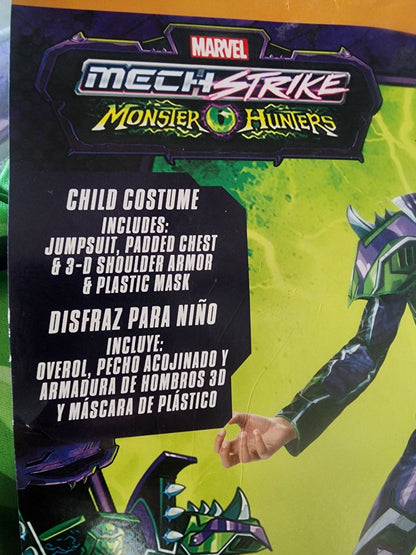 Marvel Mech Strike HULK Halloween Costume Boys Jumpsuit Armor Mask Size 10/12 L - I Bought a Yard Sale