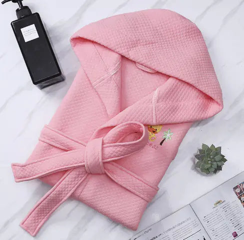 Children's Cartoon Cotton Bathrobes for Boys and Girls