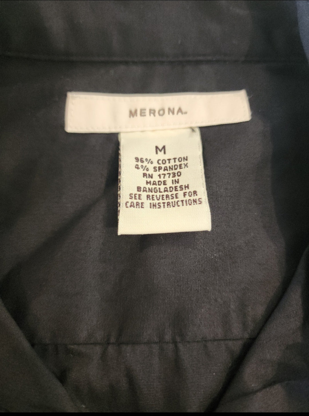 Men’s Merona Black Button - Down Shirt M long sleeve - I Bought a Yard Sale