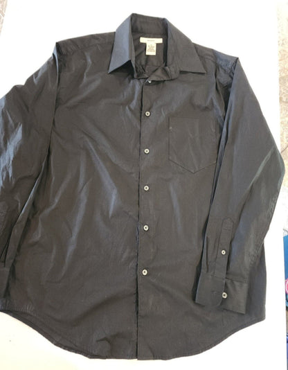 Men’s Merona Black Button - Down Shirt M long sleeve - I Bought a Yard Sale