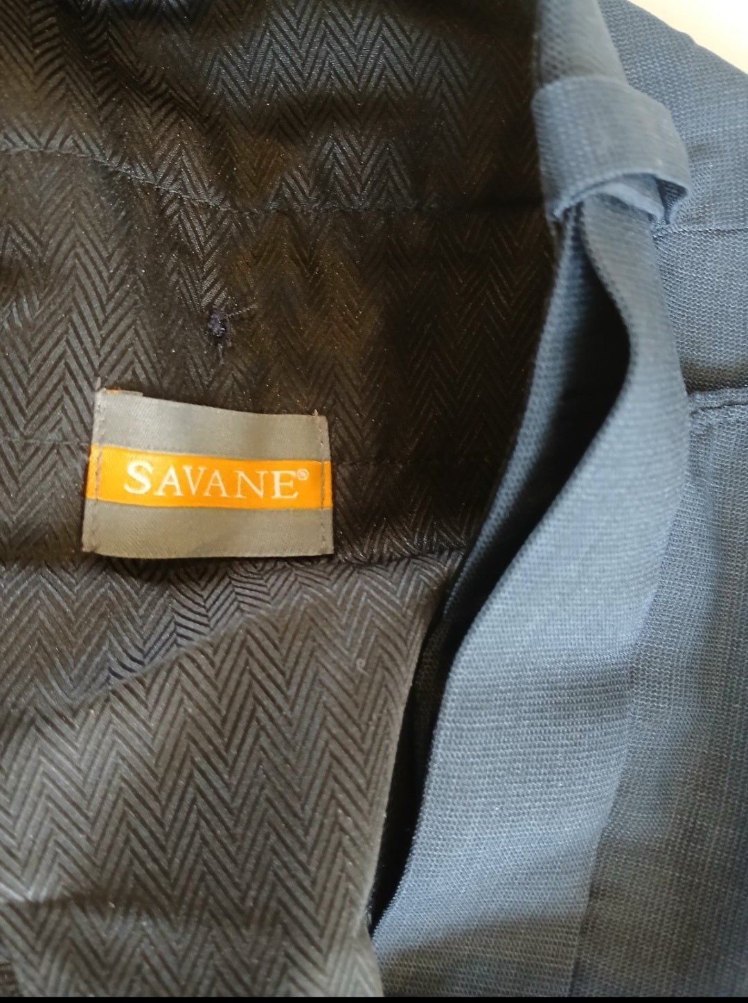 Men's Savane Classic Navy Pants 40" x 32" - I Bought a Yard Sale