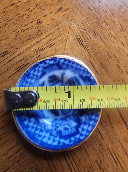 Miniature China teacups and saucer blue & white - I Bought a Yard Sale