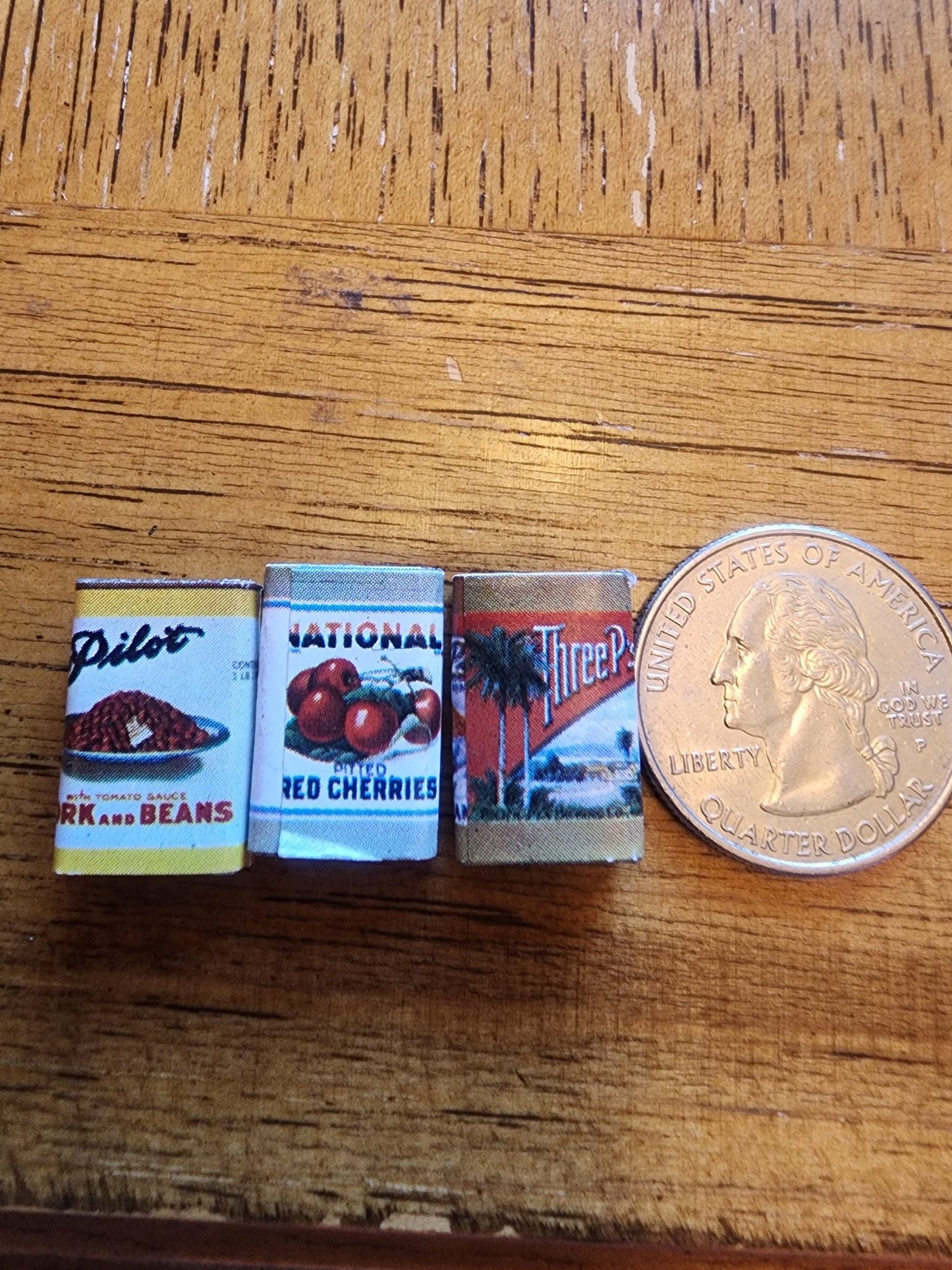 Miniature pantry items for farmhouse Dollhouse. - I Bought a Yard Sale
