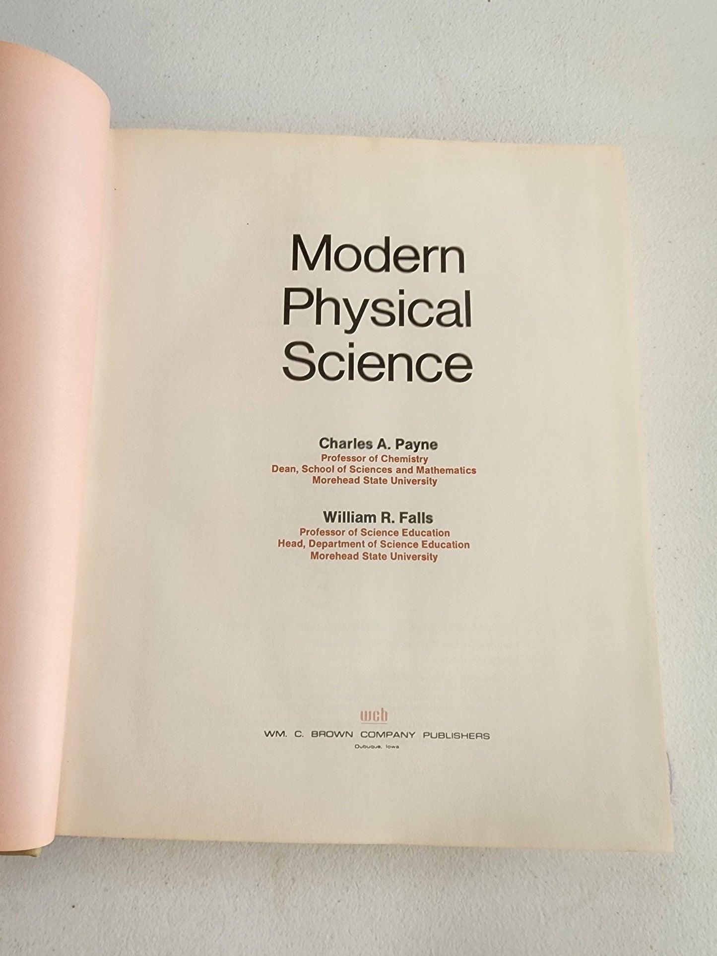 Modern Physical Science Hardback textbook by Charles Payne & William Falls - I Bought a Yard Sale