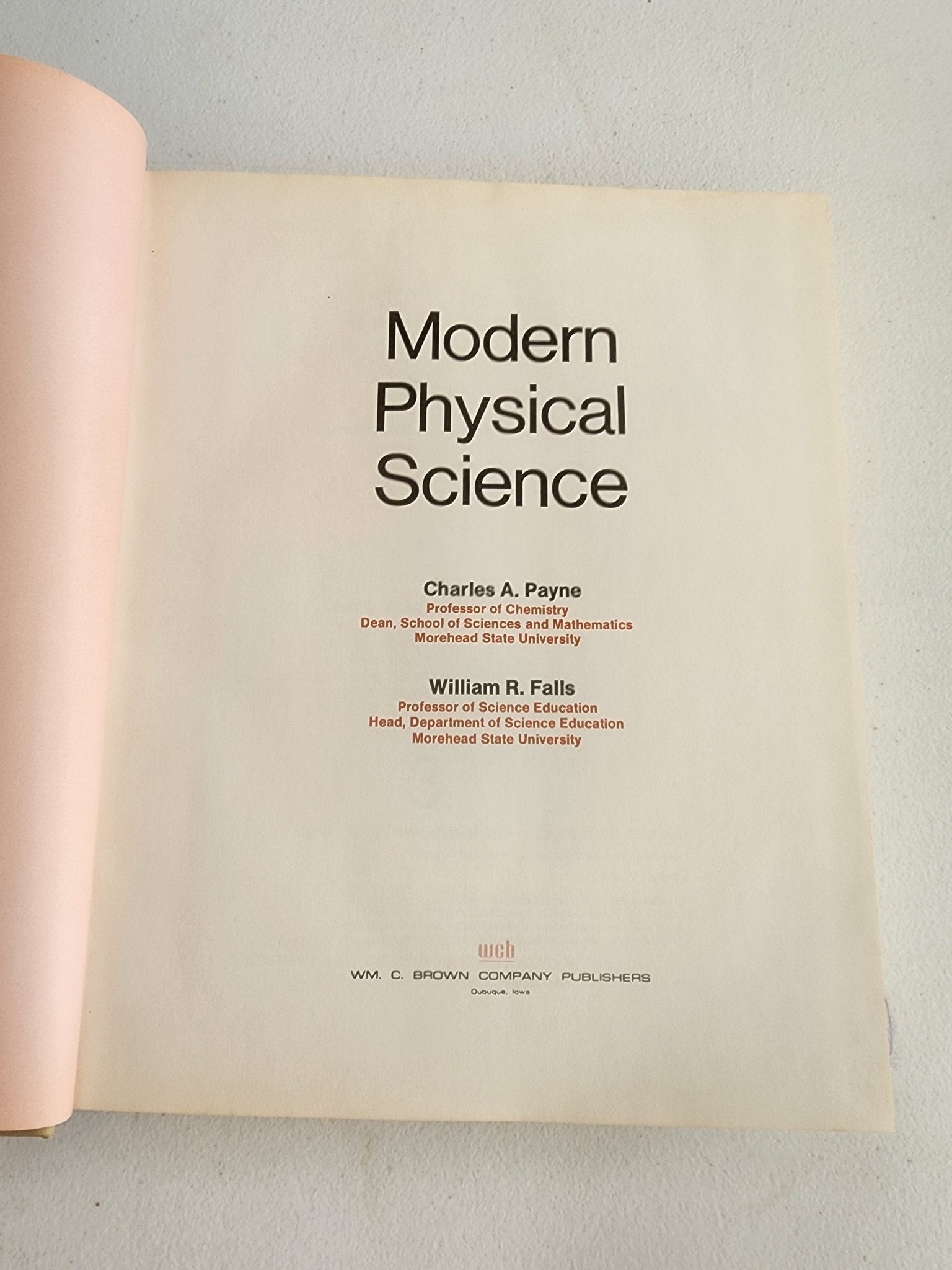 Modern Physical Science Hardback textbook by Charles Payne & William Falls - I Bought a Yard Sale