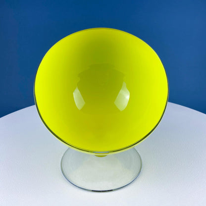 Modern White & Clear Glass Vase with Swirl Handle. Unique White Cased Hand Blown Art Glass with Scroll. Bath Storage. Interior Design Ideas. - I Bought a Yard Sale