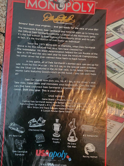 Monopoly Dale Earnhardt Collector’s Edition Sealed. - I Bought a Yard Sale