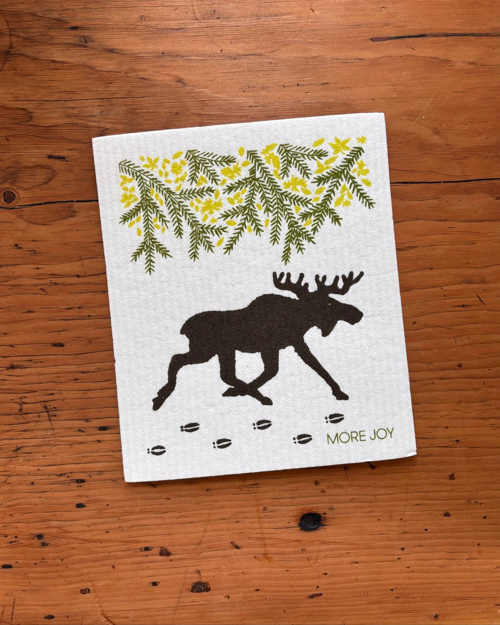 Moose Swedish Dishcloth | Brown / Green - I Bought a Yard Sale