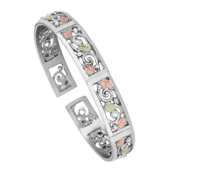 Exquisite - Sterling Silver Black Hills Gold Bracelet