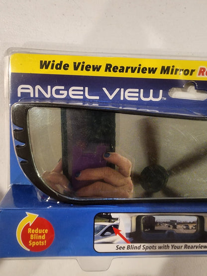 New Angel View Wide Angle Rearview Mirror As Seen On TV Black Convex Car Mirror - I Bought a Yard Sale