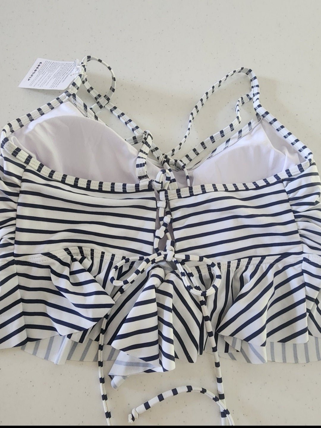 New COCOSHIP Women's Retro Boho Swimsuit Top size 14 - I Bought a Yard Sale