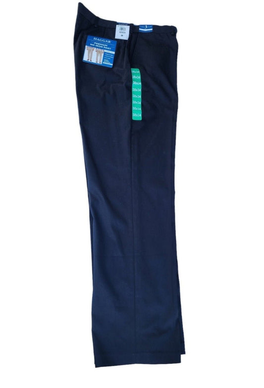 New Haggar no iron pants Black classic fit 38w 34L - I Bought a Yard Sale