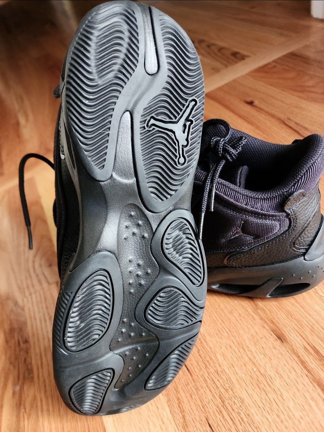 New Jordan Max Aura 4 Shoes Mens "Black Cat" Triple Black - I Bought a Yard Sale