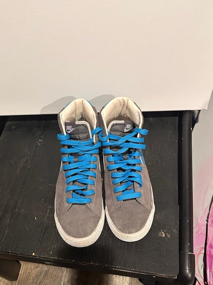 Nike Blazer Mid Vintage GS Grey Suede Photo Blue - I Bought a Yard Sale