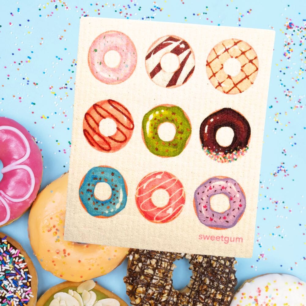 Nine Donuts Swedish dishcloth | Multi - color - I Bought a Yard Sale