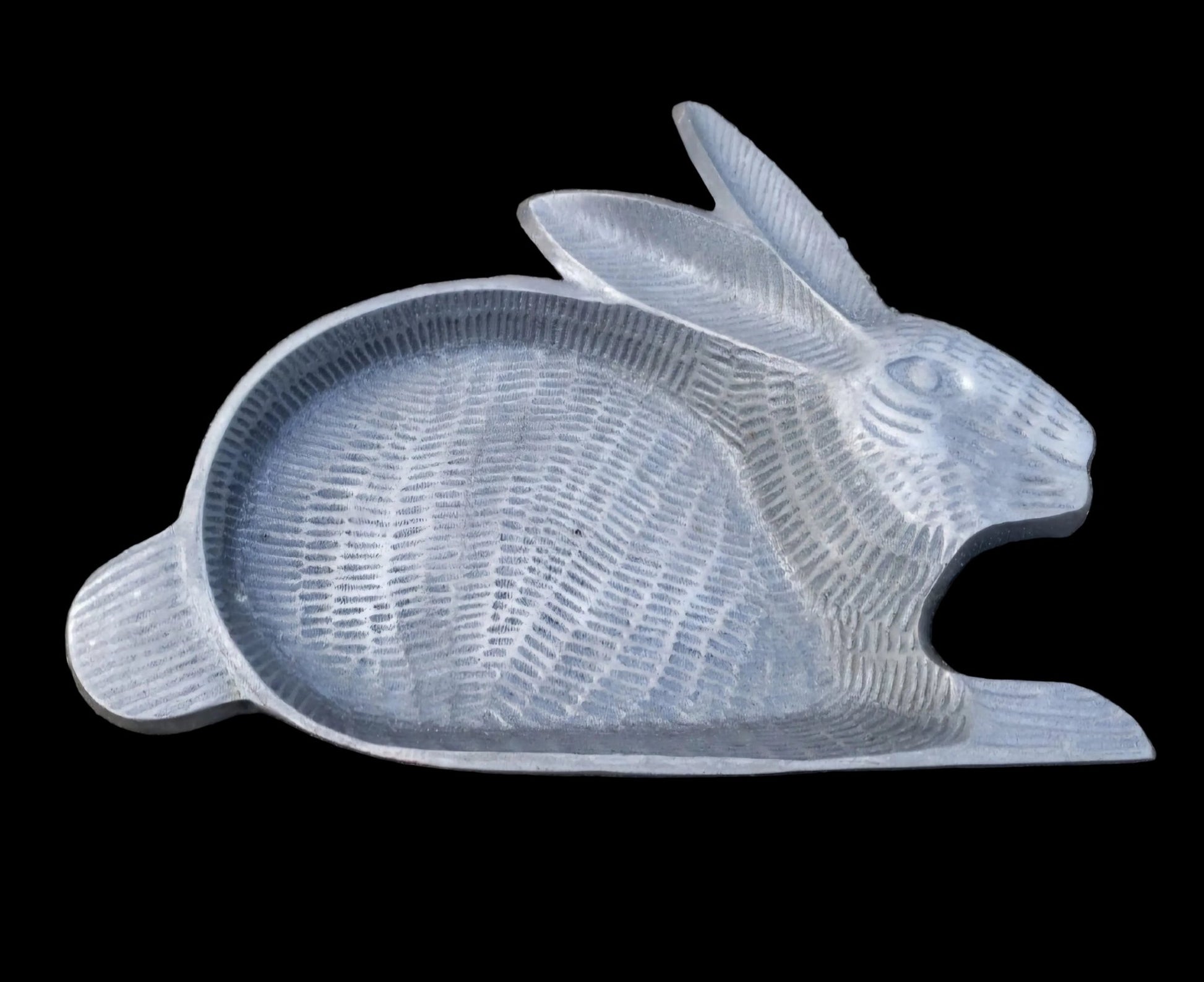 Pewter Rabbit Easter trinket Dish - I Bought a Yard Sale