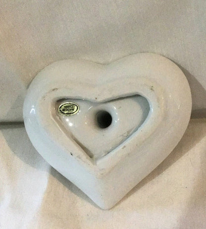Porcelain Heart Shaped Tree Ring with Roses - I Bought a Yard Sale