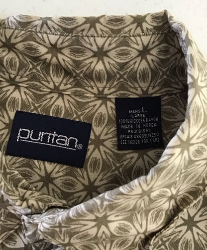 Puritan Large Men's Button - down Shirt - I Bought a Yard Sale