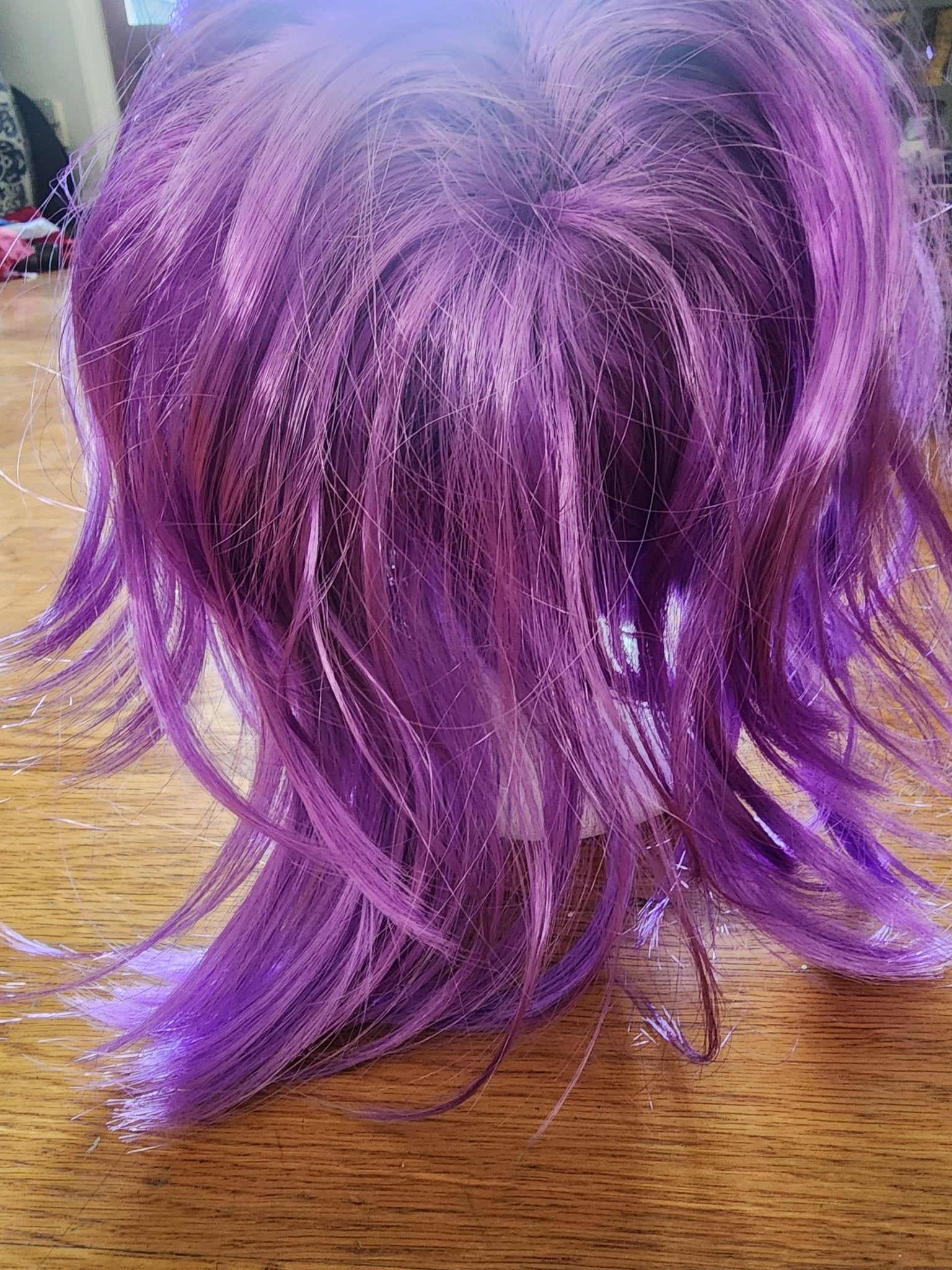 Purple anime wig cosplay or Halloween costume - I Bought a Yard Sale