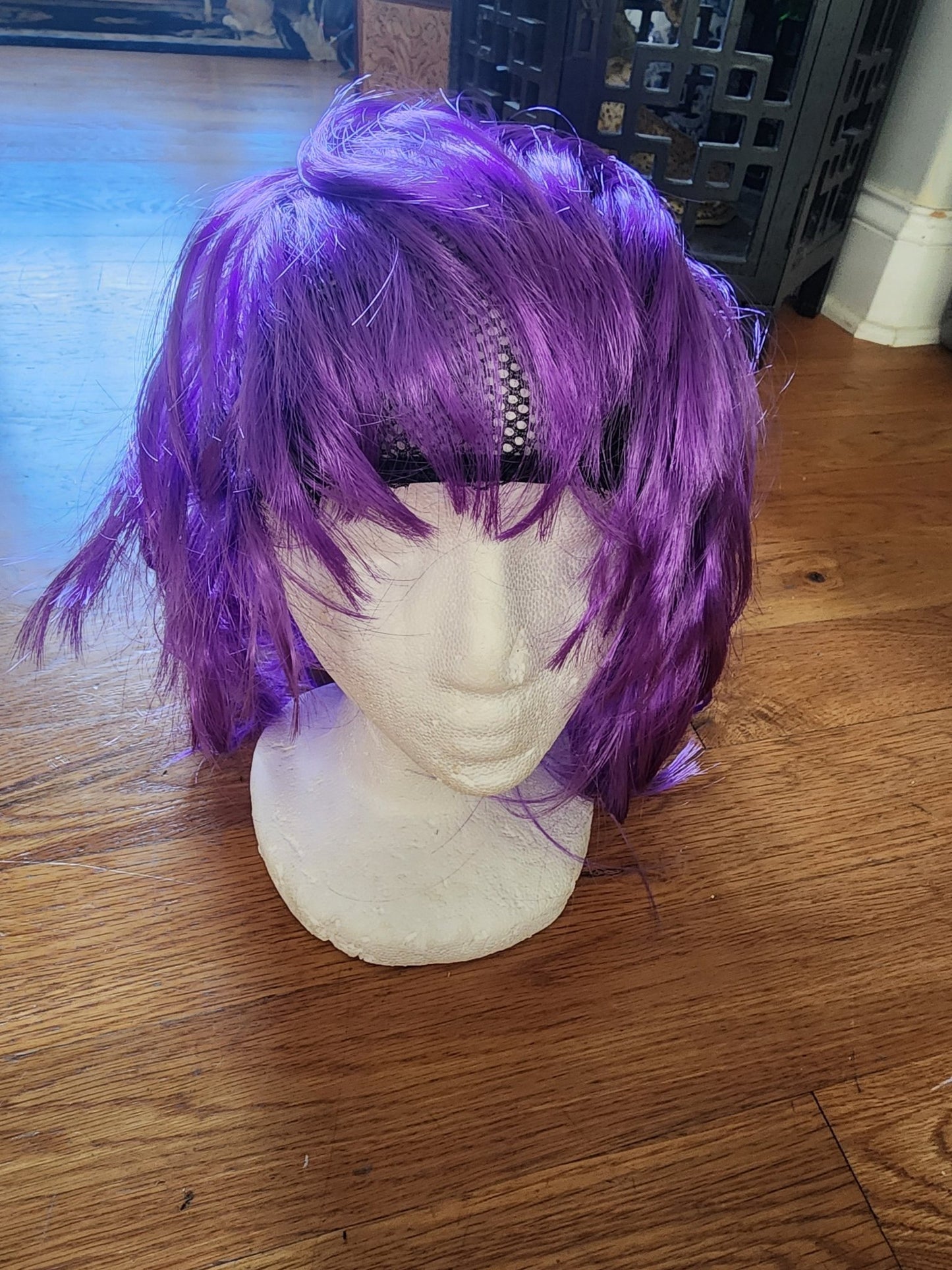 Purple anime wig cosplay or Halloween costume - I Bought a Yard Sale