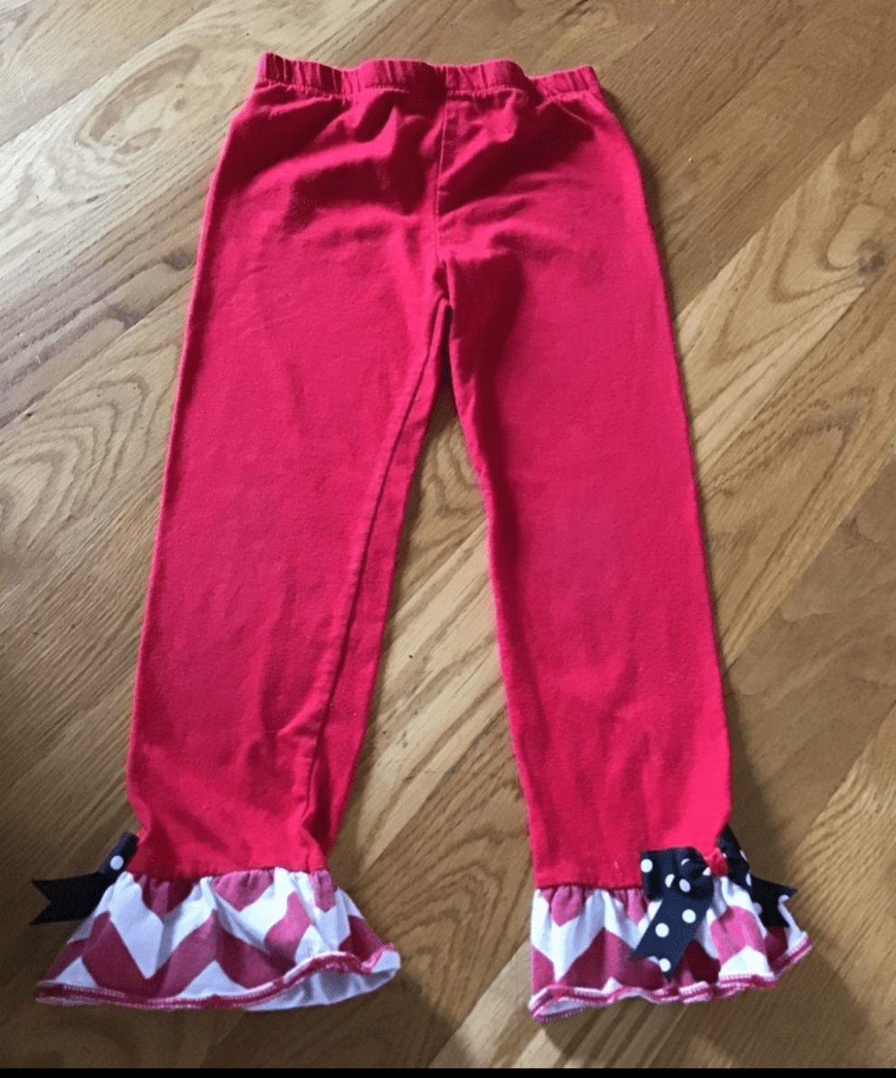 Rare Editions Girls Red and white pants 4th July 6X - I Bought a Yard Sale