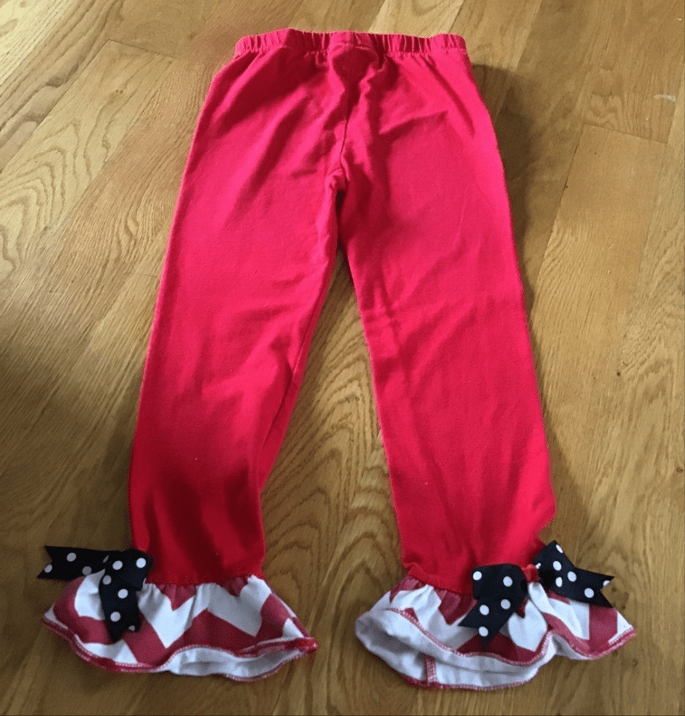 Rare Editions Girls Red and white pants 4th July 6X - I Bought a Yard Sale