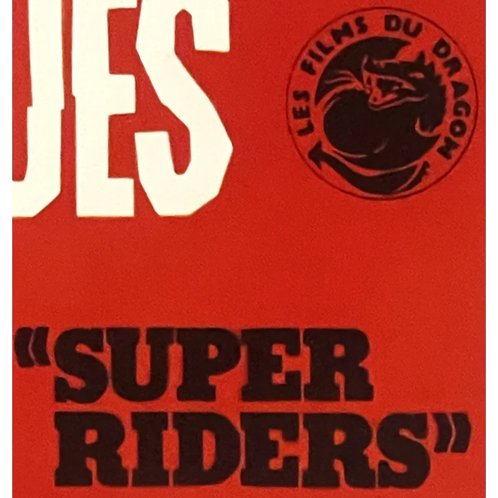 Vintage Belgian Movie Poster Super Riders 🤖 1976 Les 3 Fantastiques Supermen Kamen Rider Tokusatsu