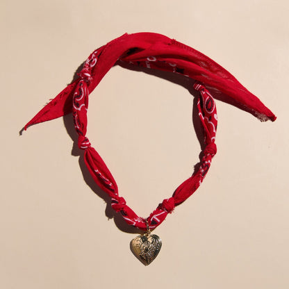 Red Bandana Necklace - I Bought a Yard Sale
