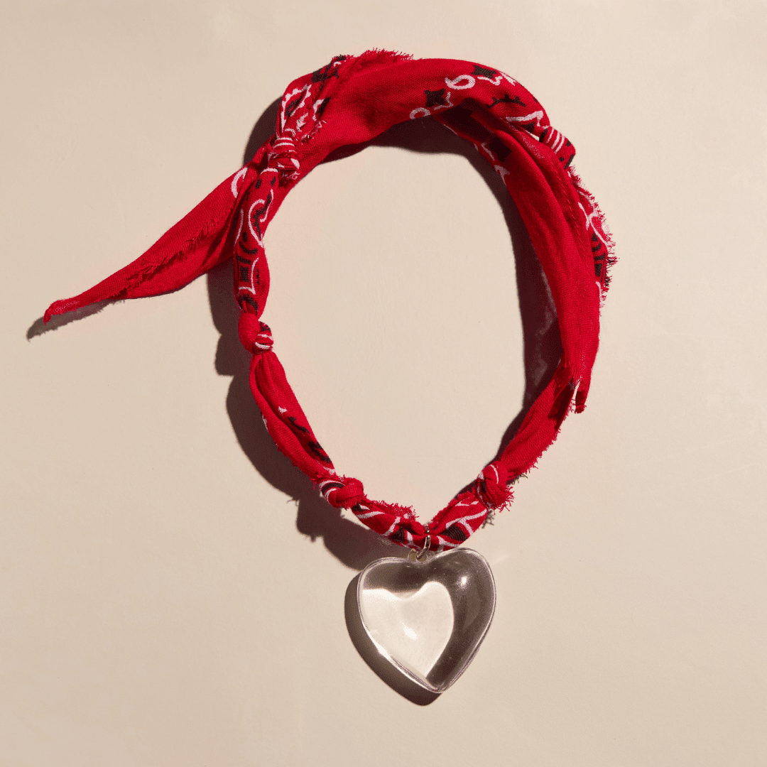 Red Bandana Necklace - I Bought a Yard Sale