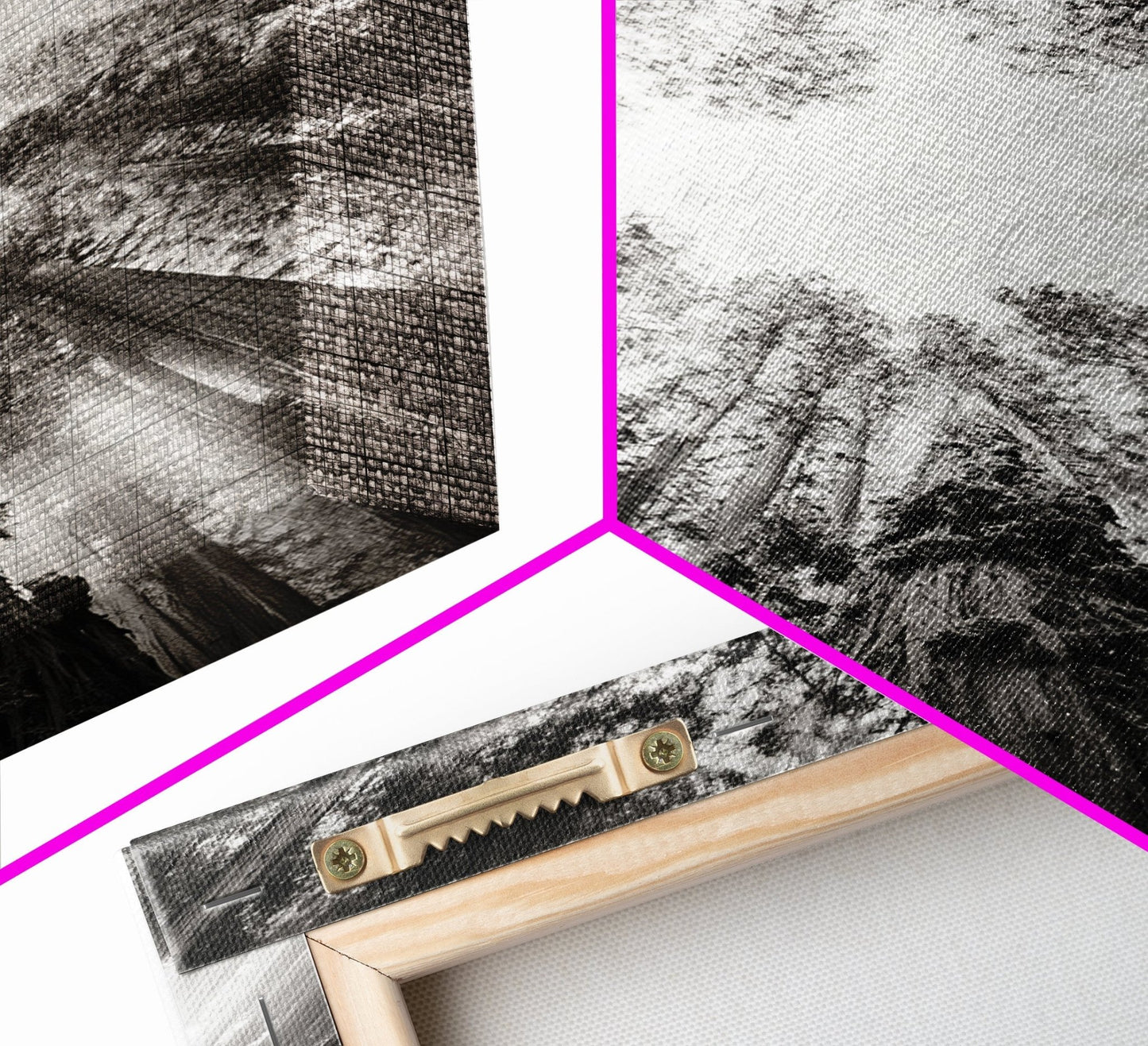 Redwood Canopy Sky, Majestic Forest Trees, Vertical Nature Scene, Framed Canvas Print, Wilderness Wall Art, Lodge or Den Decor - I Bought a Yard Sale