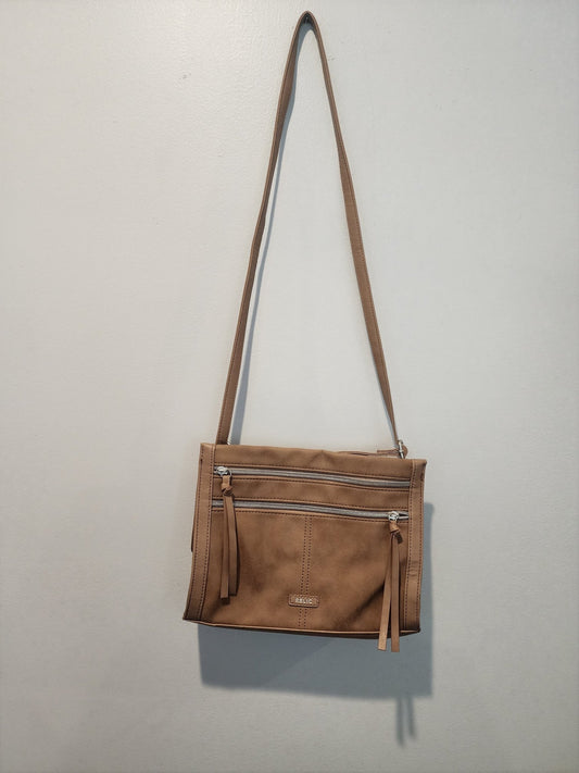 Relic Confetti Purse Shoulder Crossbody Bag 3 Zippers - Tassels Light Weight Brown - I Bought a Yard Sale