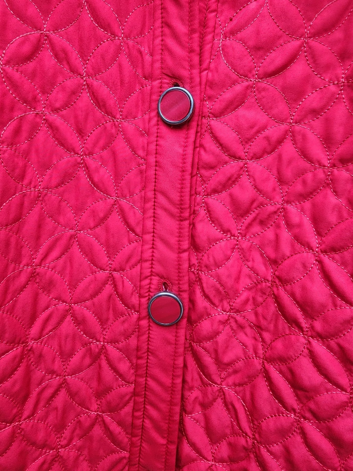Requirements Women's L Red Quilted Lightwieght Jacket Lined - I Bought a Yard Sale