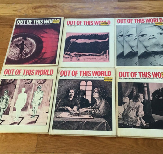 7 Out of this World Books date is 1976-1978 Library Of Bizarre & Extraordinary