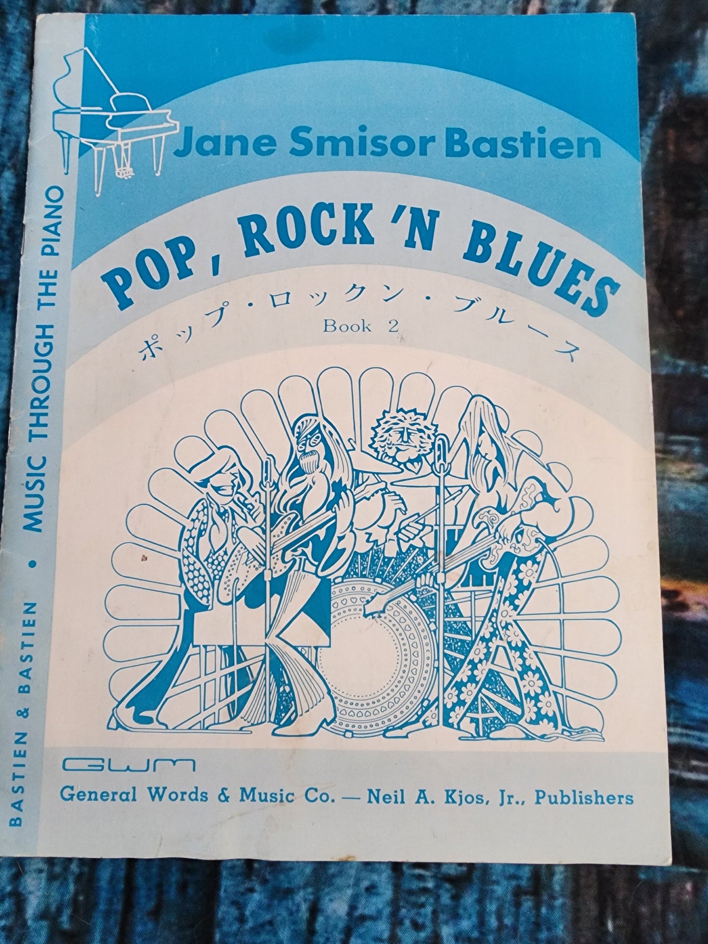 POP ROCK N BLUES by Jane Smisor Bastien Book 2 & 3 Instruct. Piano Book Vintage