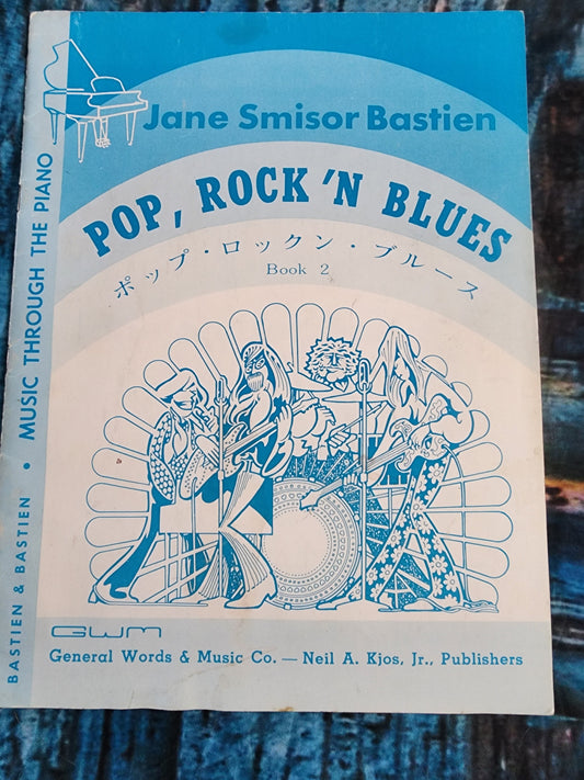 POP ROCK N BLUES by Jane Smisor Bastien Book 2 & 3 Instruct. Piano Book Vintage