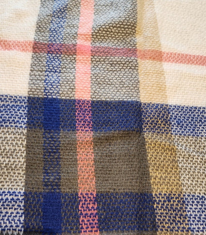 Versatile Throw scarf or shaw 54" x 54" Plaid very cozy