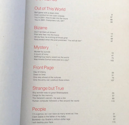 7 Out of this World Books date is 1976-1978 Library Of Bizarre & Extraordinary