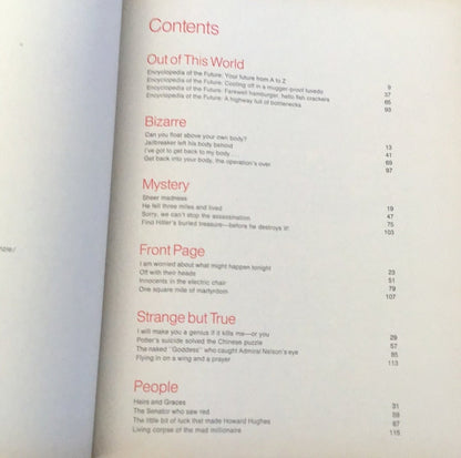 7 Out of this World Books date is 1976-1978 Library Of Bizarre & Extraordinary
