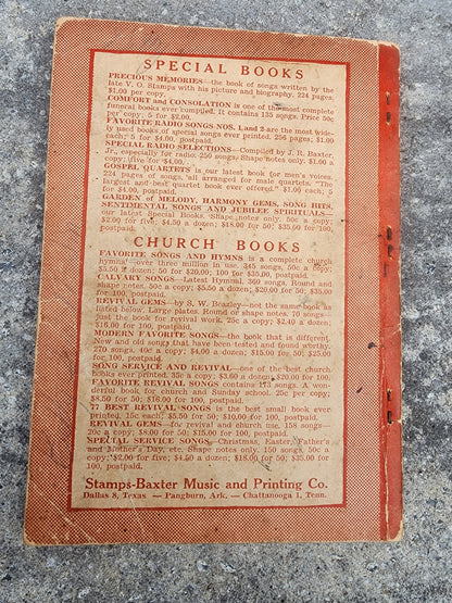 Vintage 1948 "Glory Waves" Hymnal Songbook – Stamps-Baxter