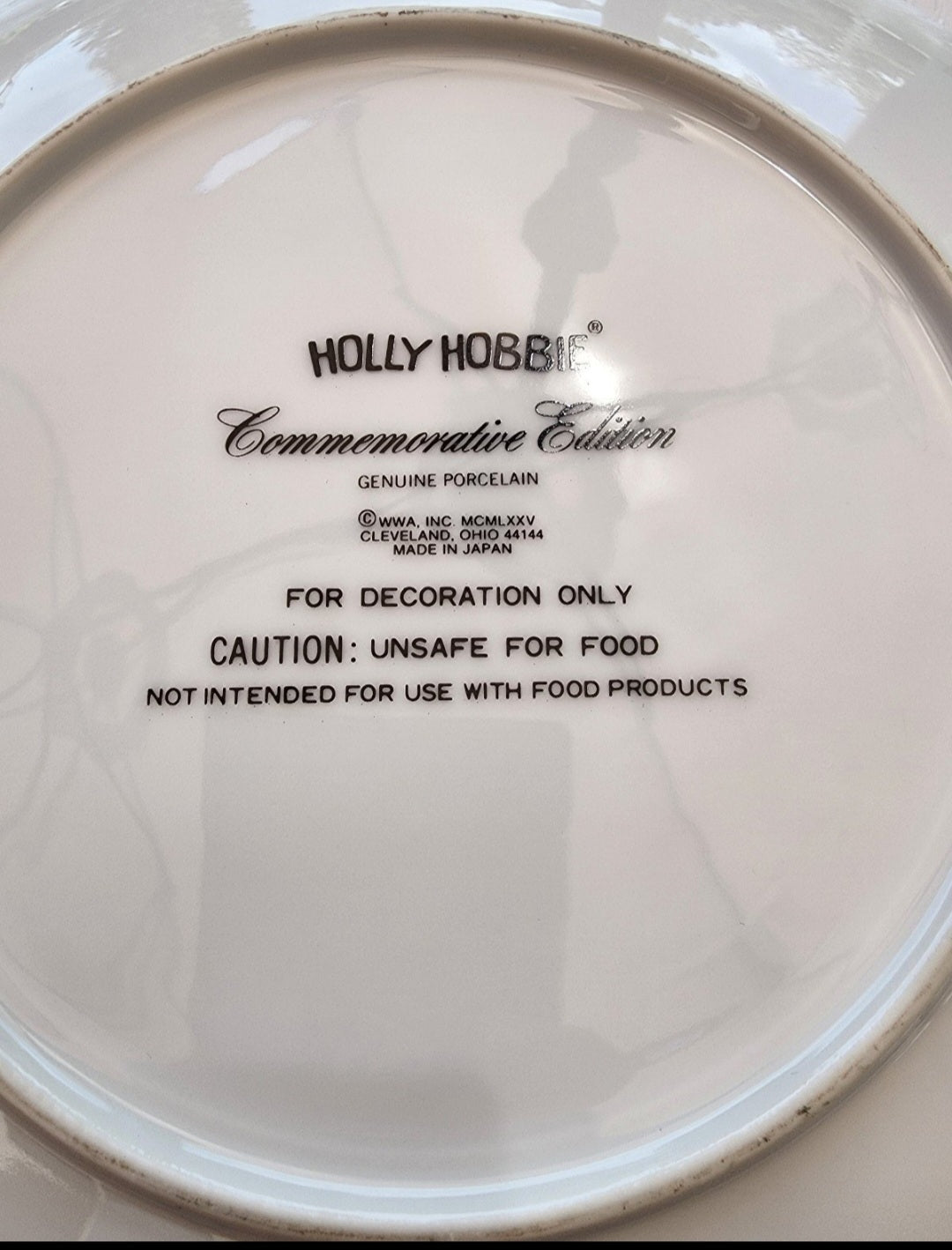 Holly Hobbie Mother's Day Porcelain Plate 1975 Commemorative  Edition