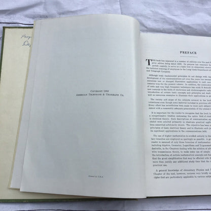 Principles of Electricity applied to Telephone &Telegraph Work 1953