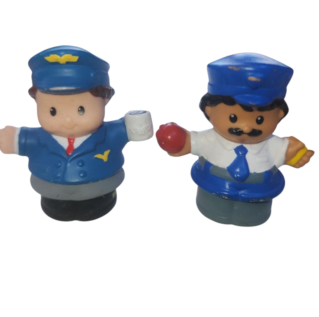 Fisher-Price little people 3 Pilots and 1 bus driver