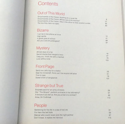 7 Out of this World Books date is 1976-1978 Library Of Bizarre & Extraordinary