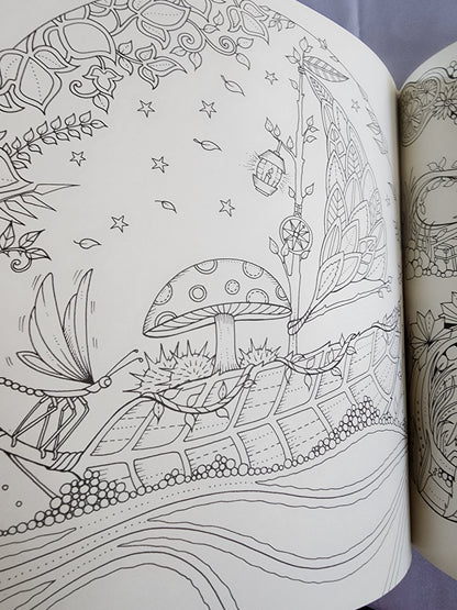 The Enchanted Forest an Inky Quest & Coloring
Book by Johanna Basford