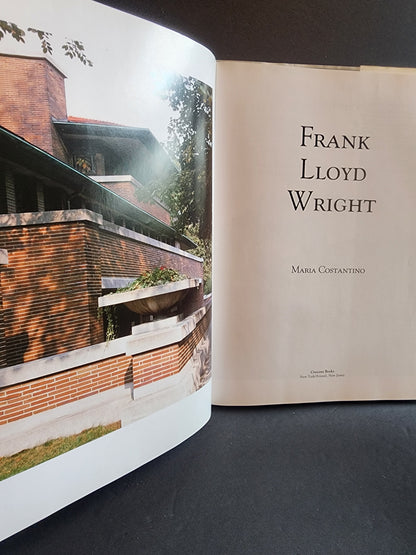 Frank Lloyd Wright Hardcover Book Maria Costantino Architecture Photos Fallingwater 1991