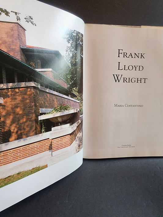 Frank Lloyd Wright Hardcover Book Maria Costantino Architecture Photos Fallingwater 1991