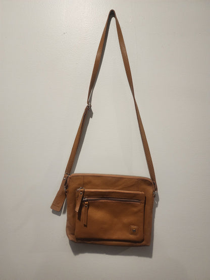 Wise Owl Brown  Leather Purse Crossbody