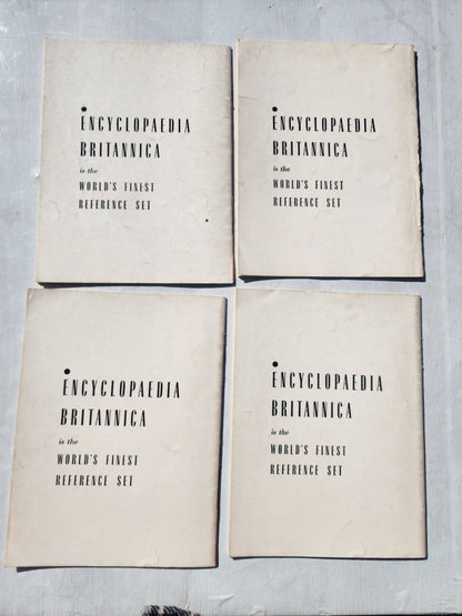 Vintage Encyclopedia Britannica Home Reading Guide Lot of 4- 1955